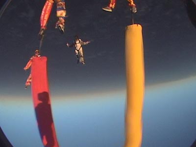 A pylon race with the tubes